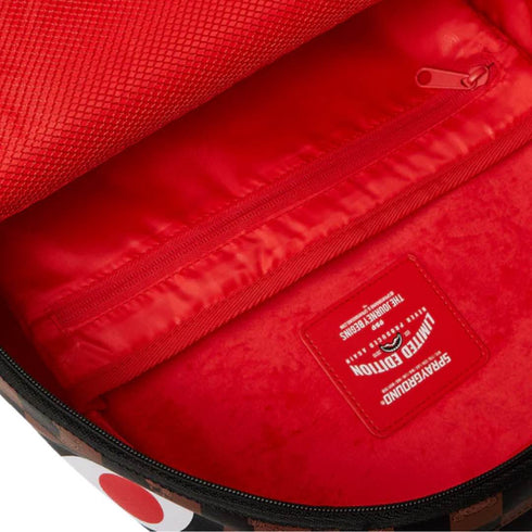 MOCHILA MARRÓN PEEKING CHARACTER SPRAYGROUND